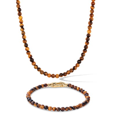 Yellow Tiger Eye 4mm Set