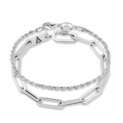 Silver Beckham + Rope Stack