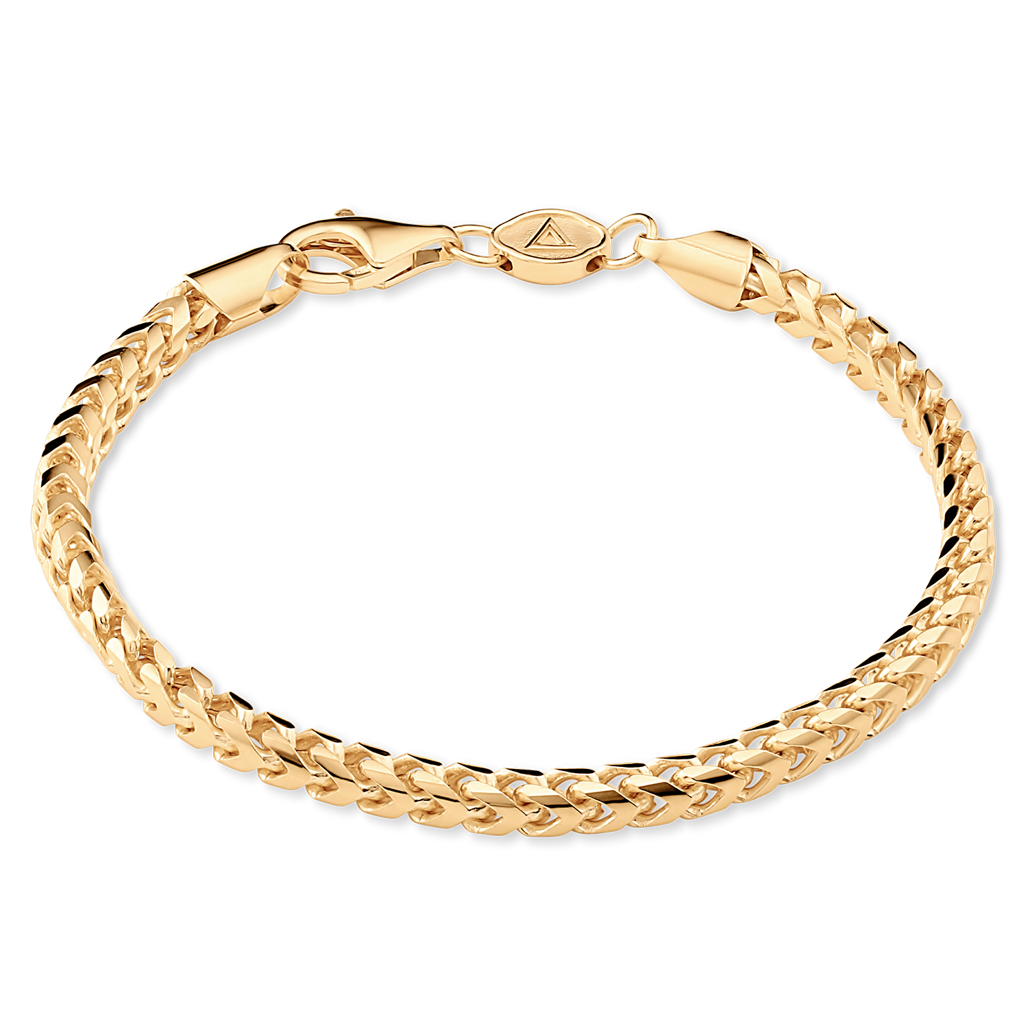 Gold chain bracelet mens engraved online