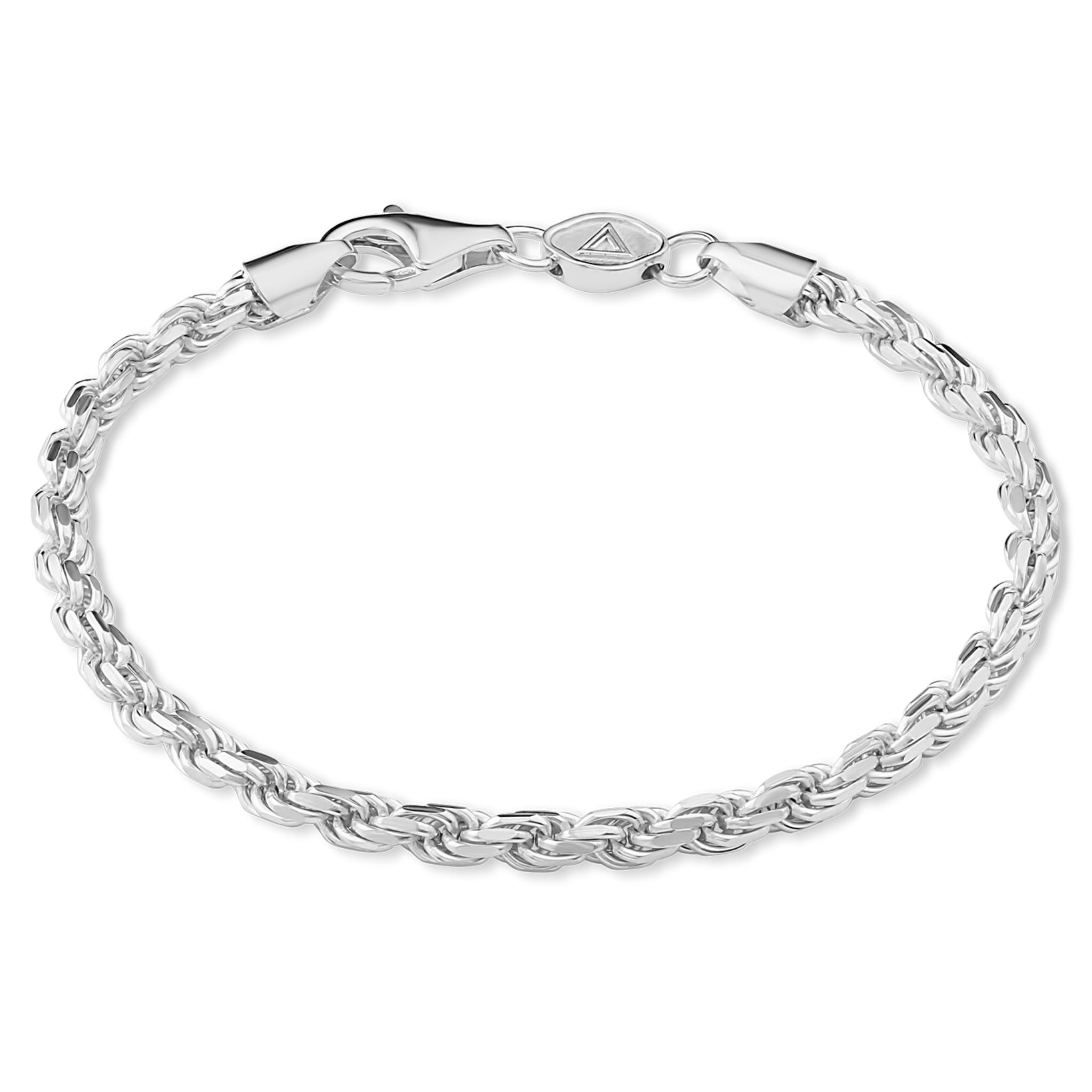 Silver Rope Chain Bracelet 3.5mm Florence Collection MANSSION