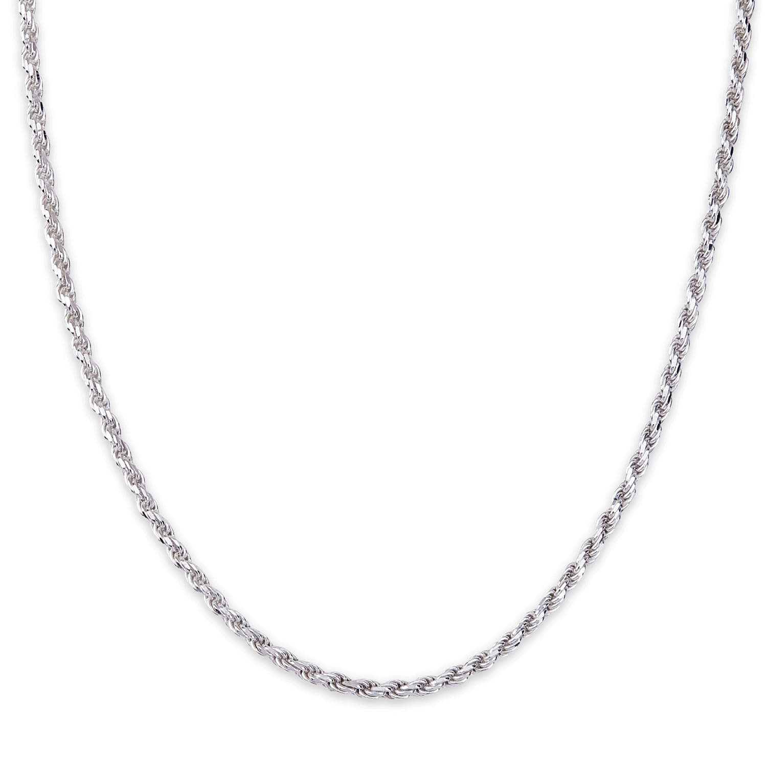 Sterling Silver Rope Chain, Oxford Collection