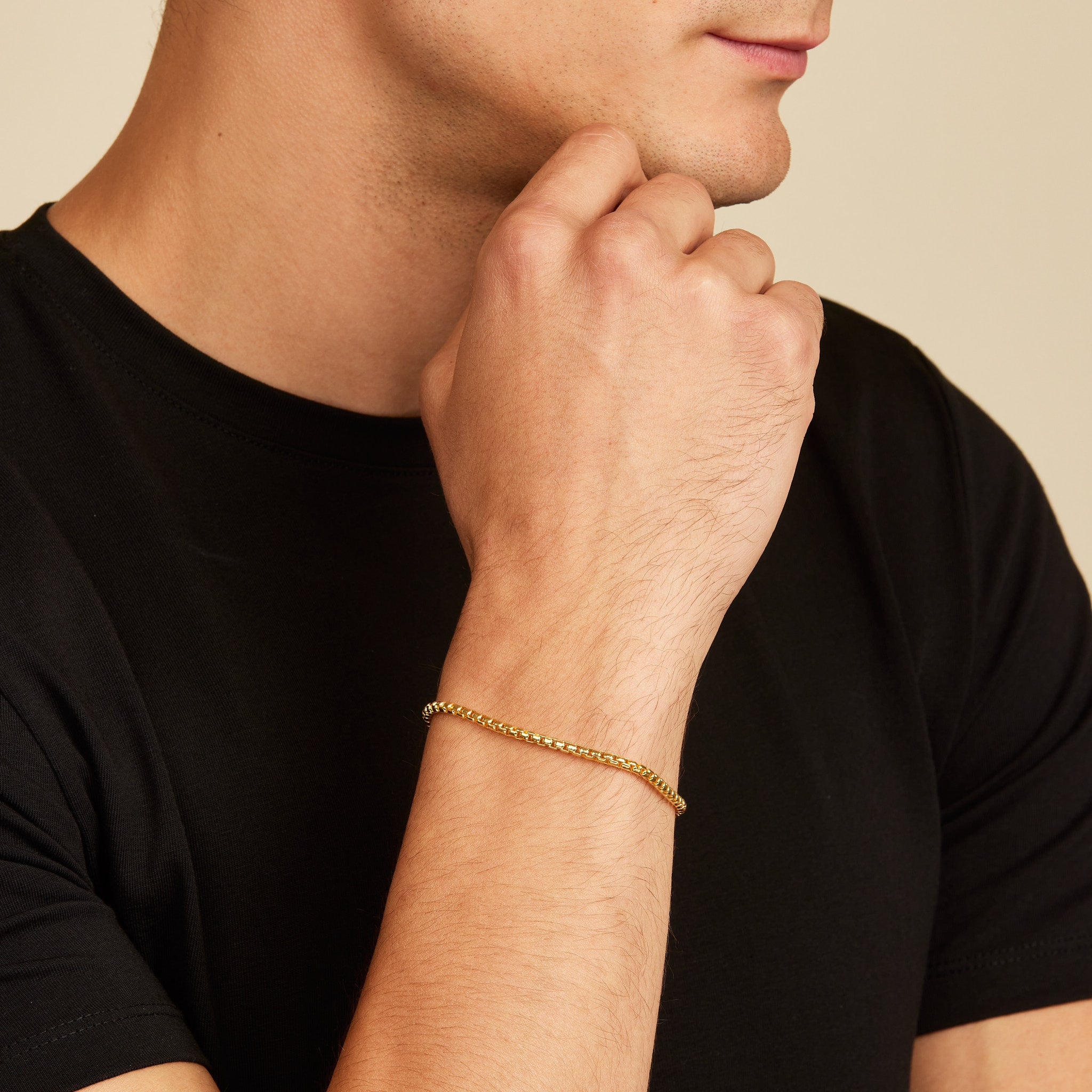Tiffany 1837™ Makers I.D. chain bracelet in 18k gold, extra large. |  Tiffany & Co.