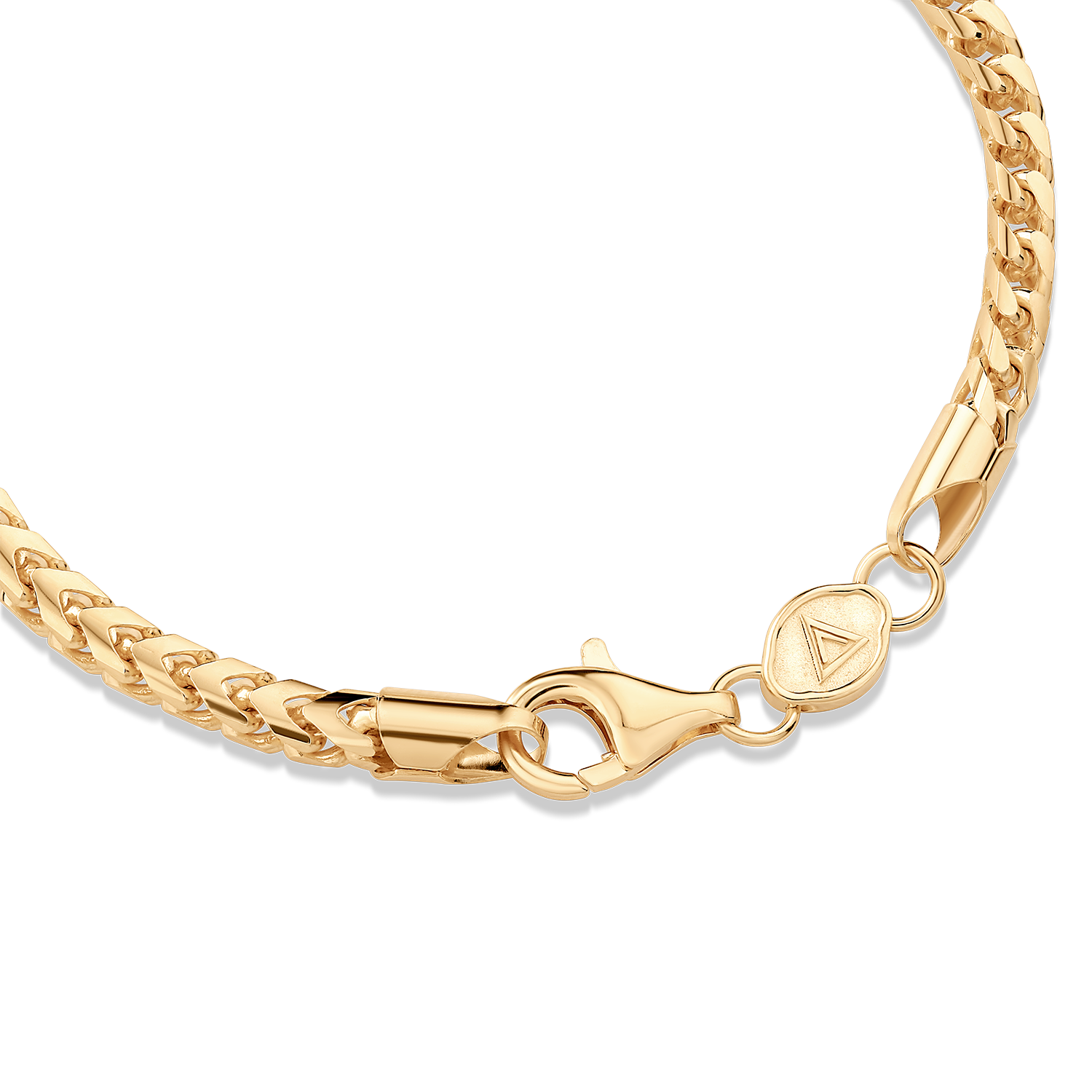 Cuban Link Chain 14K Gold Plated Curb Bracelet 8.5