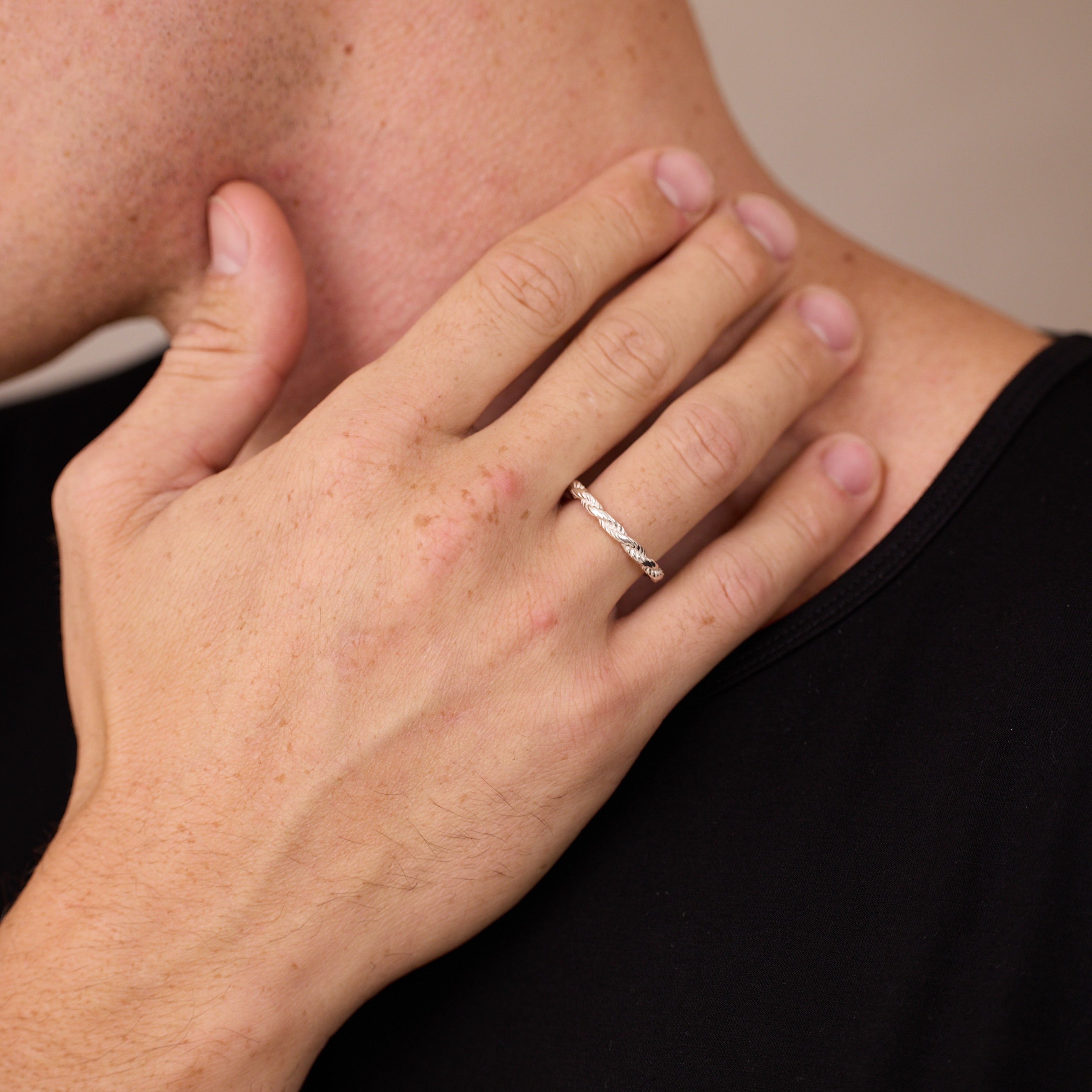Rope Ring, Sterling Silver | Men's Rings | MANSSION