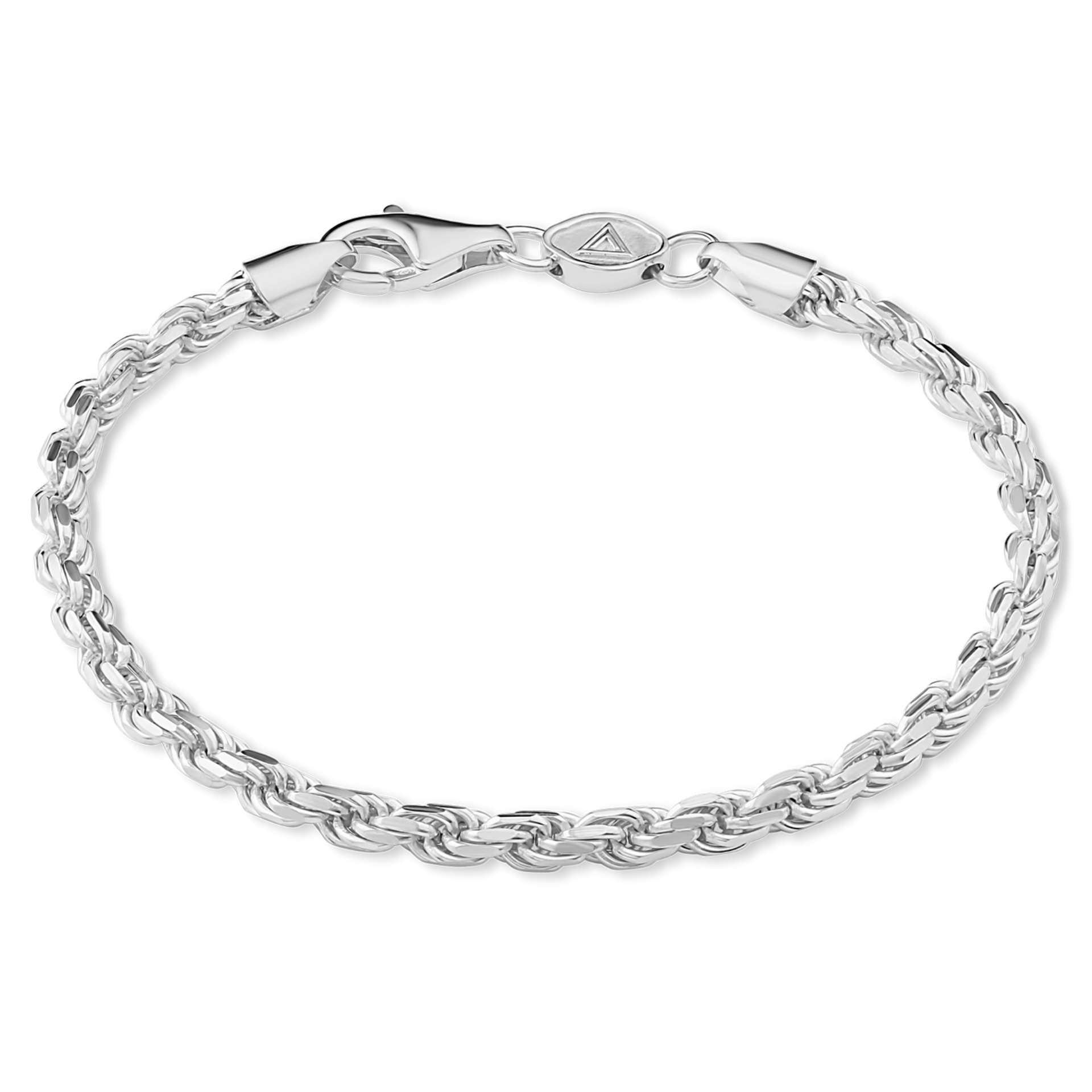 Silver Rope Chain Bracelet - 3.5mm, Florence Collection