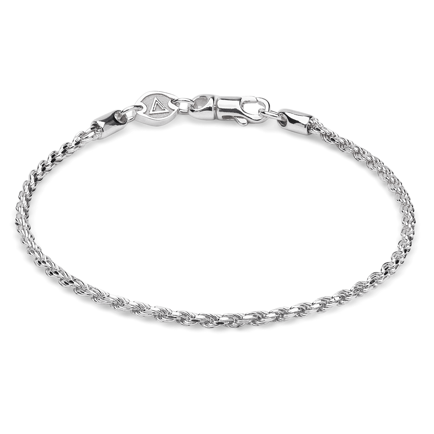 Silver Cuban + Rope Bracelet Stack - 5mm | Styled Stacks | MANSSION