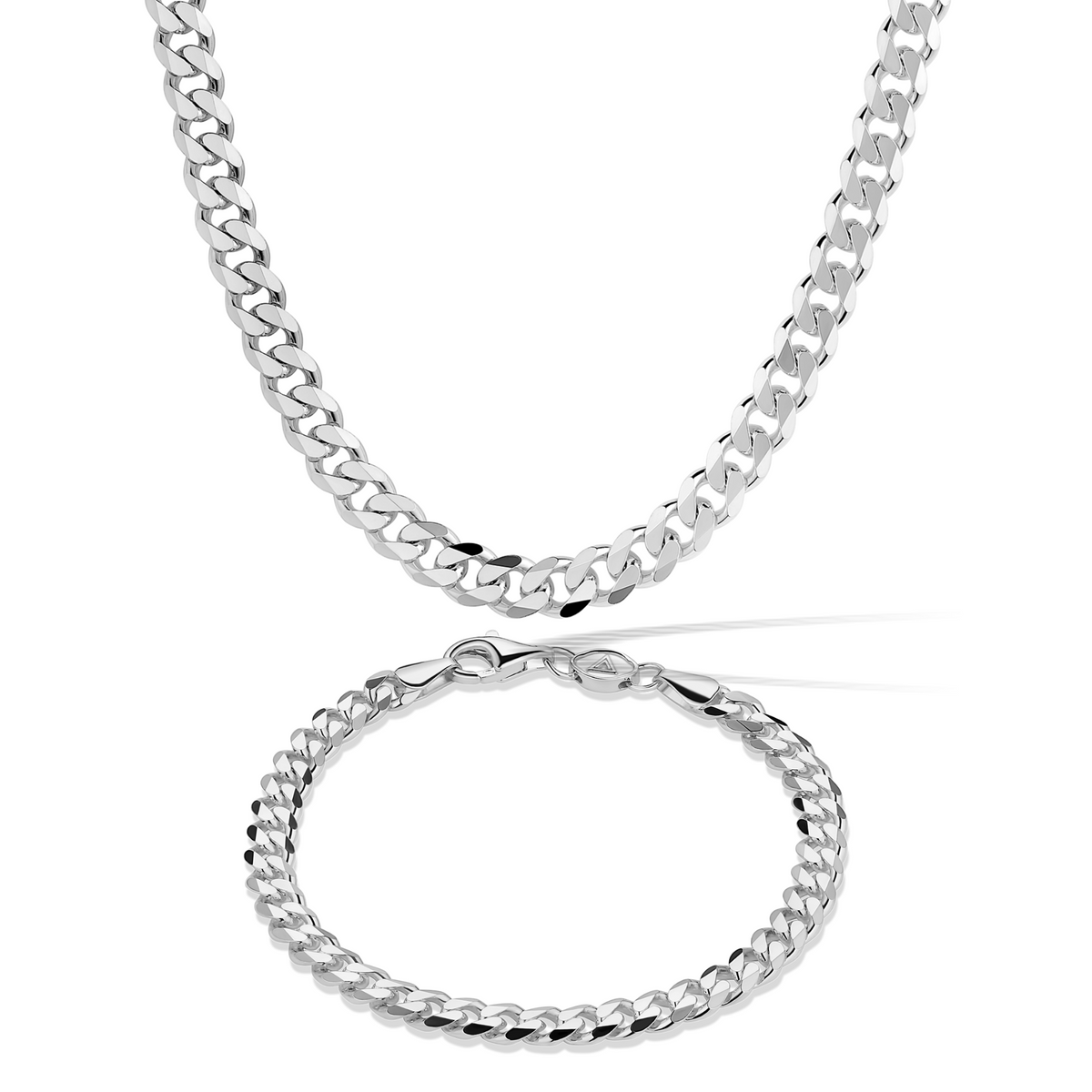 925 5mm Cuban Chain Bracelet - 5mm | Florence Collection | MANSSION