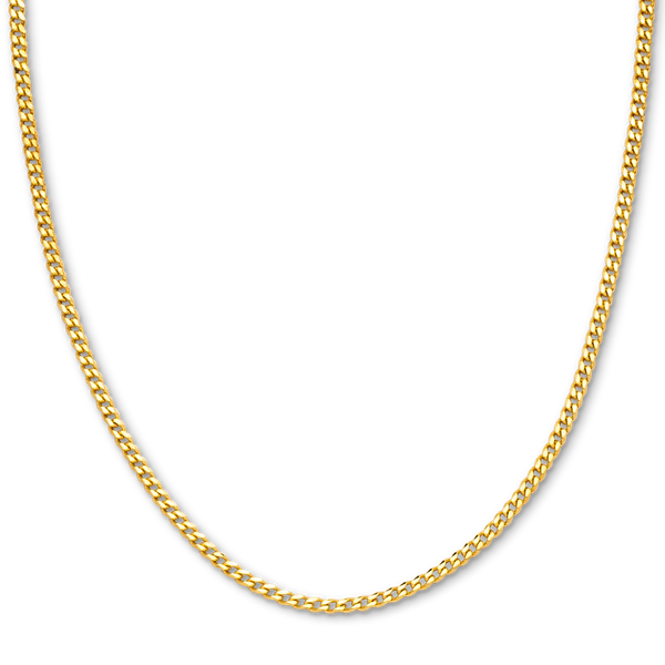 Mens solid 2025 gold cuban chain