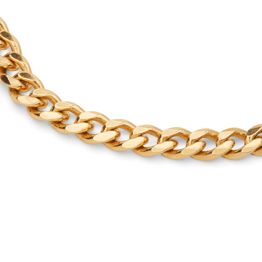 Gold Cuban Chain Bracelet Florence Collection MANSSION
