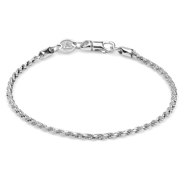 5mm 925 Rope Diamond Cut Chain Solid Sterling Silver Real Men Women Un –  Daniel Jeweler