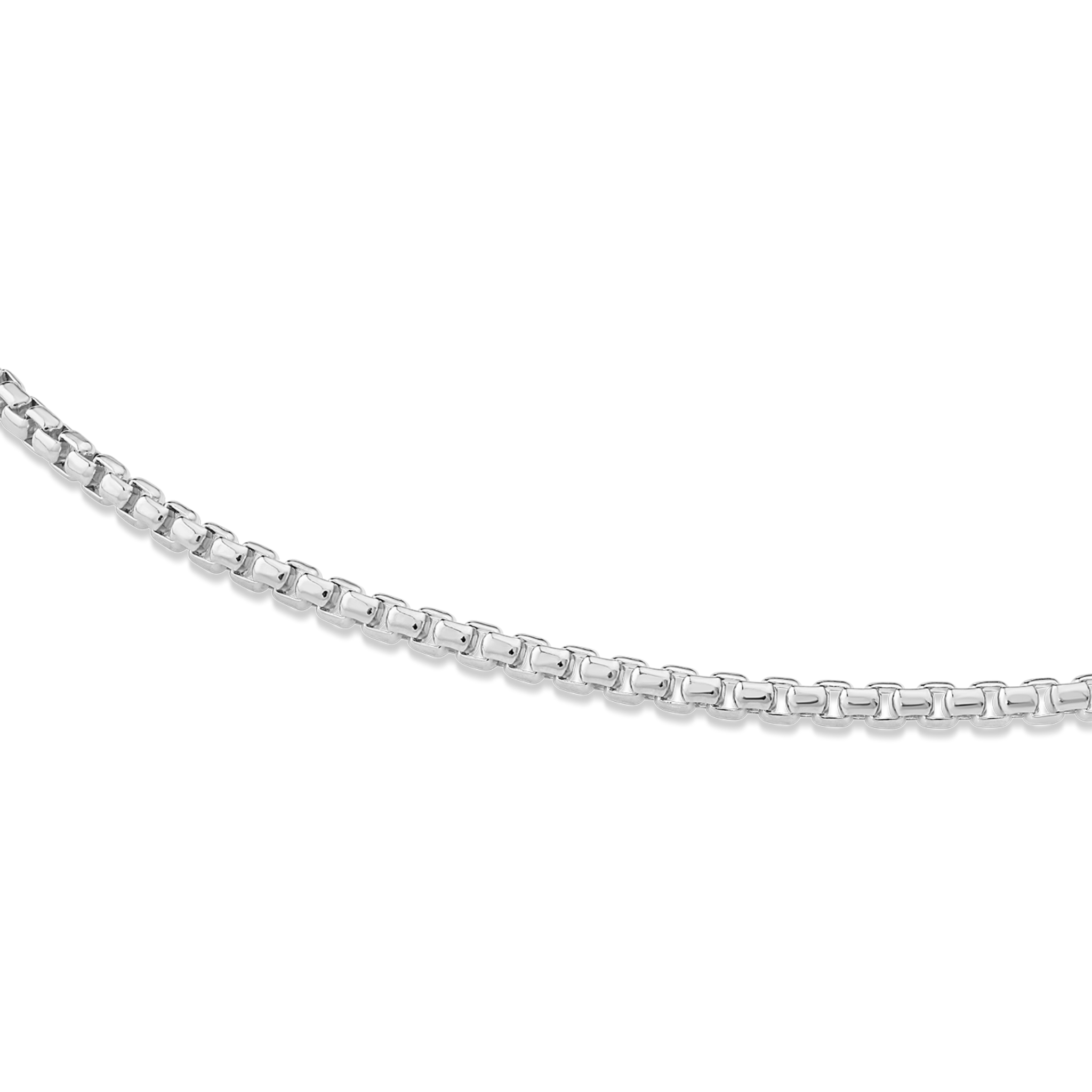 thumbnail image 2 of Genuine 925 Sterling Silver 2mm Box Chain Necklace - 16-32 Inch - Men & Women 2 of 5
